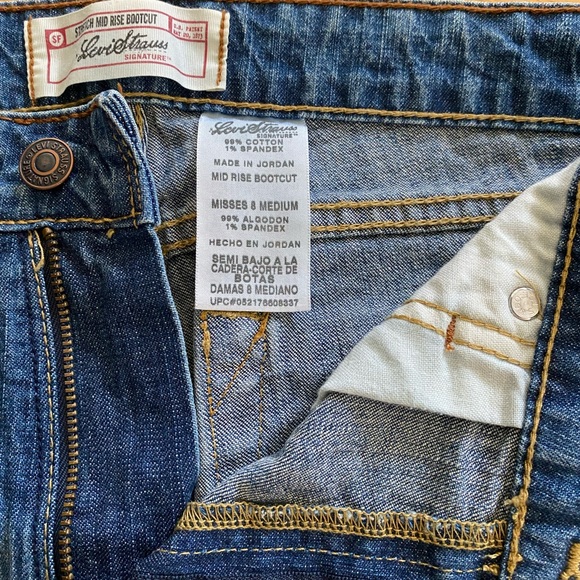 Levi Strauss & Co stretch midrise bootcut signature sz 8 - Picture 4 of 15